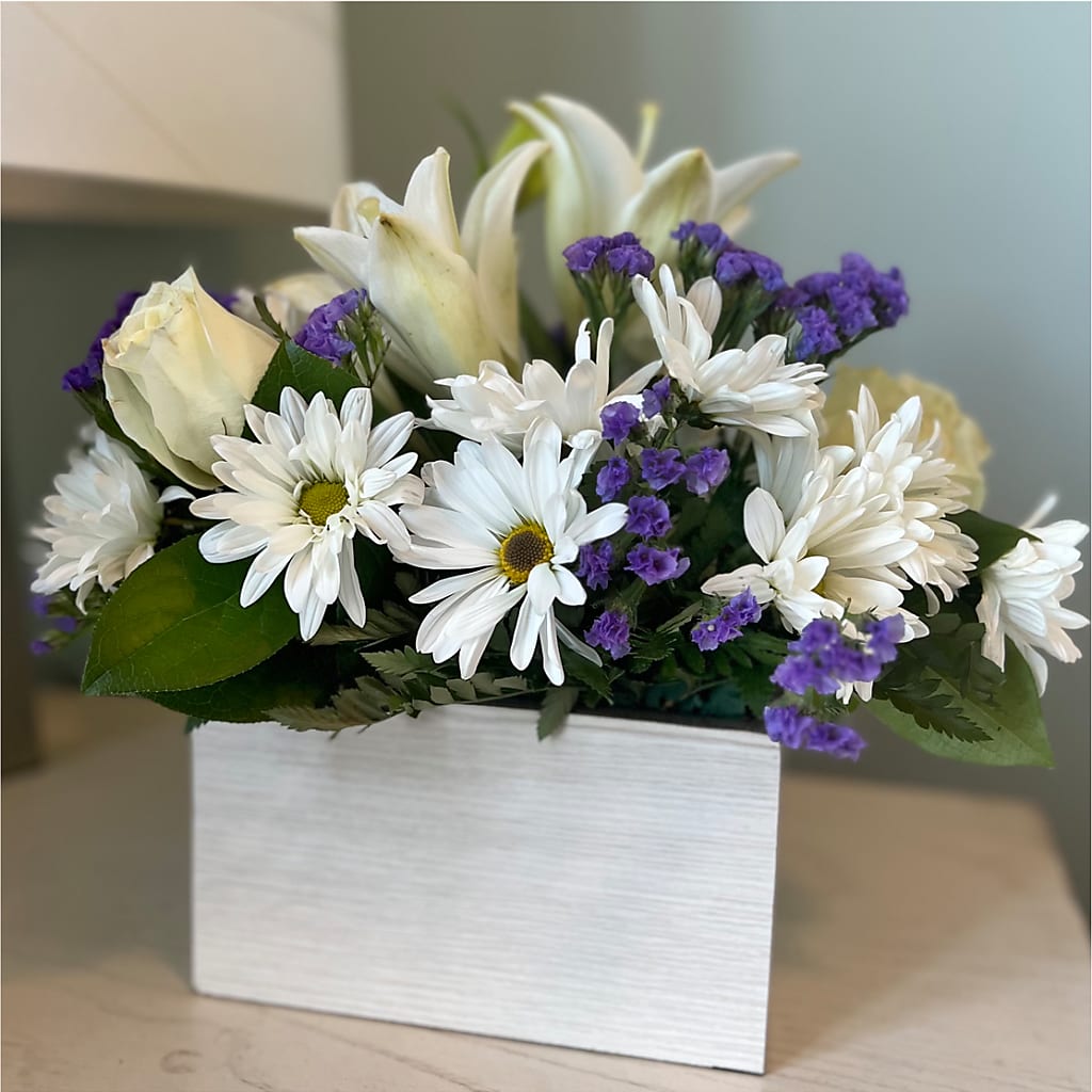 Beyond Blue Box Bouquet – New Rochelle Florist, New Rochelle NY