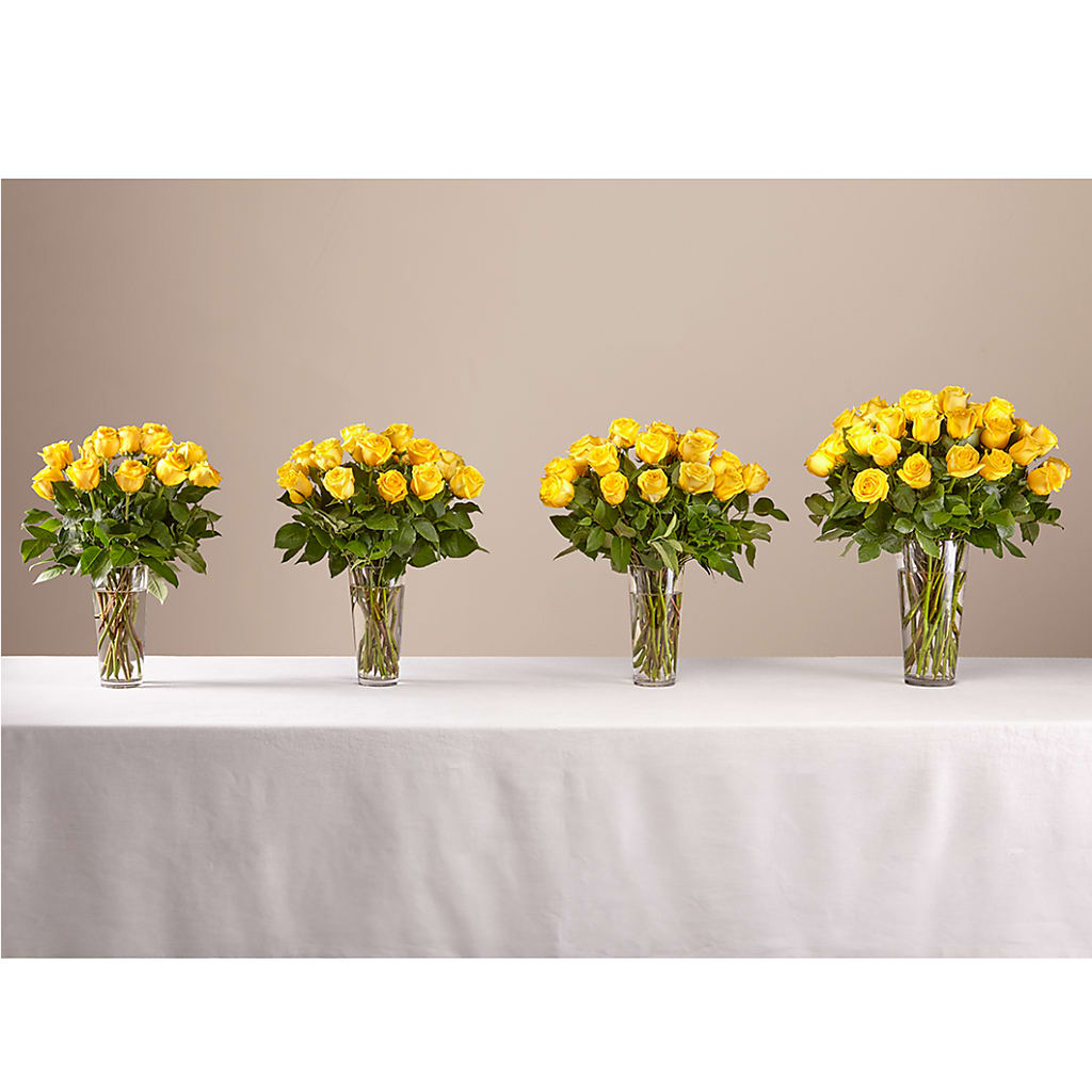 Long Stem Yellow Rose Bouquet – New Rochelle Florist, New Rochelle NY