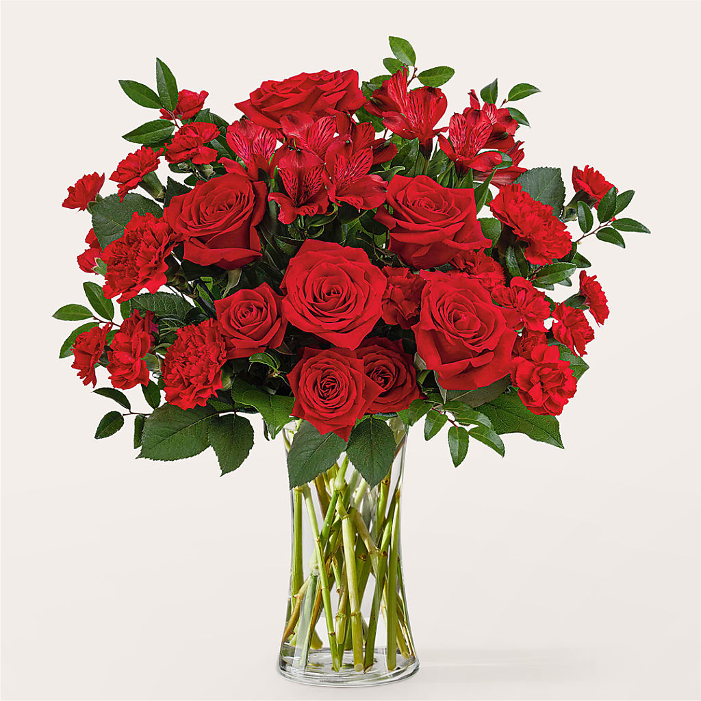 Brilliant Ruby Bouquet – New Rochelle Florist, New Rochelle NY