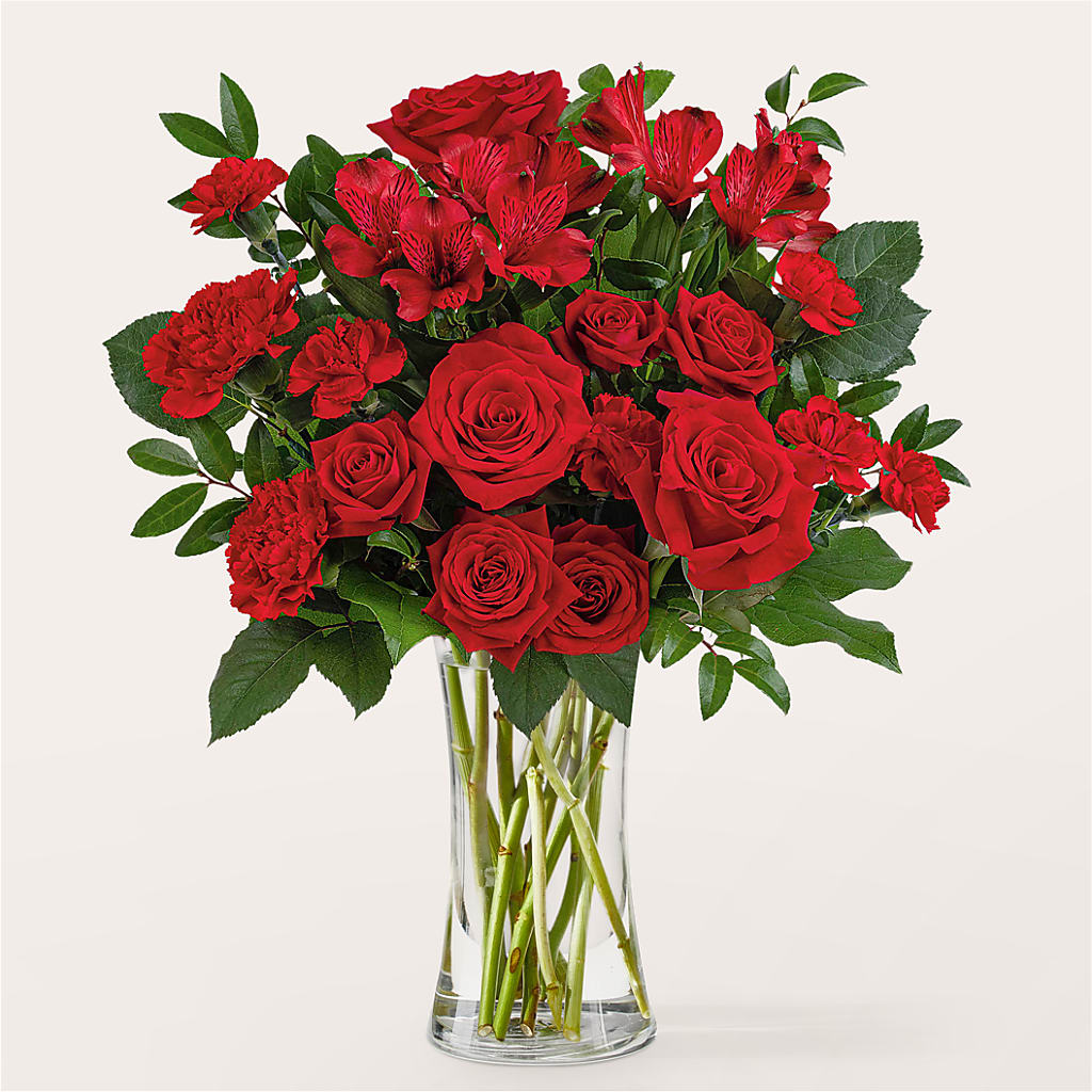 Brilliant Ruby Bouquet – New Rochelle Florist, New Rochelle NY