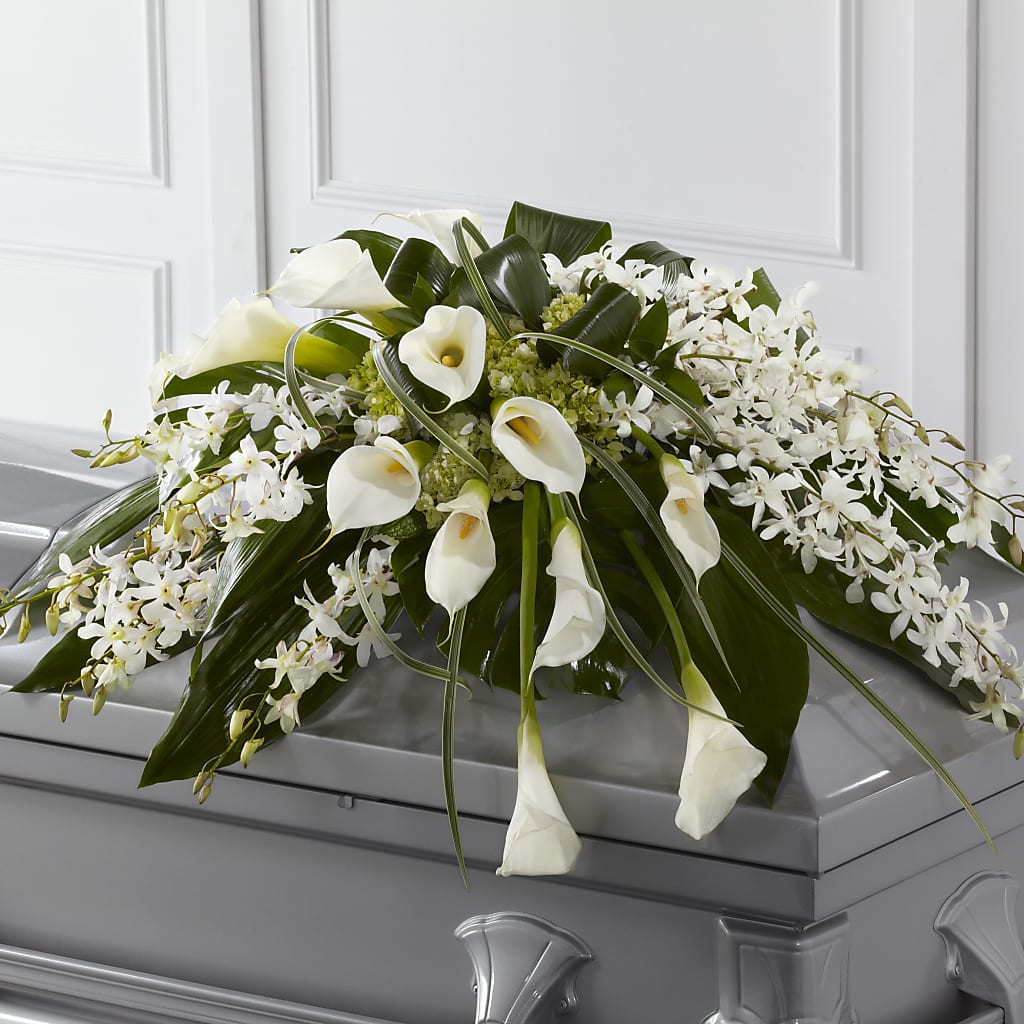 Angel Wings Casket Spray – New Rochelle Florist, New Rochelle NY