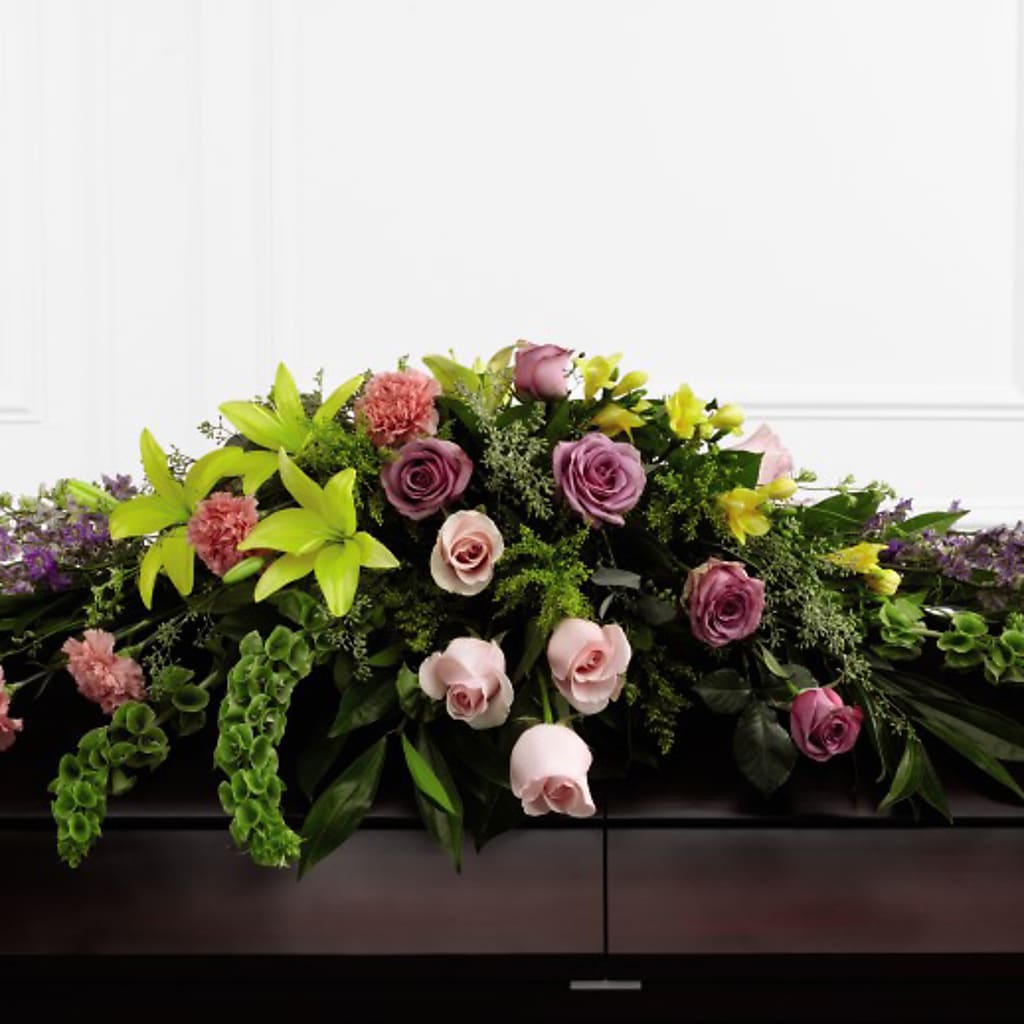 Forever Beloved Casket Spray – New Rochelle Florist, New Rochelle NY