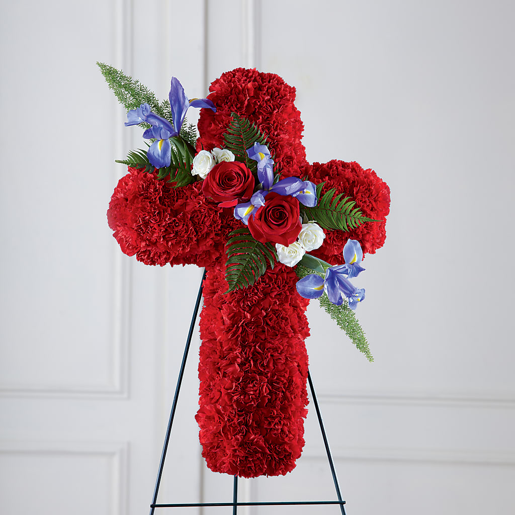 Faithful Hero Floral Cross – New Rochelle Florist, New Rochelle NY