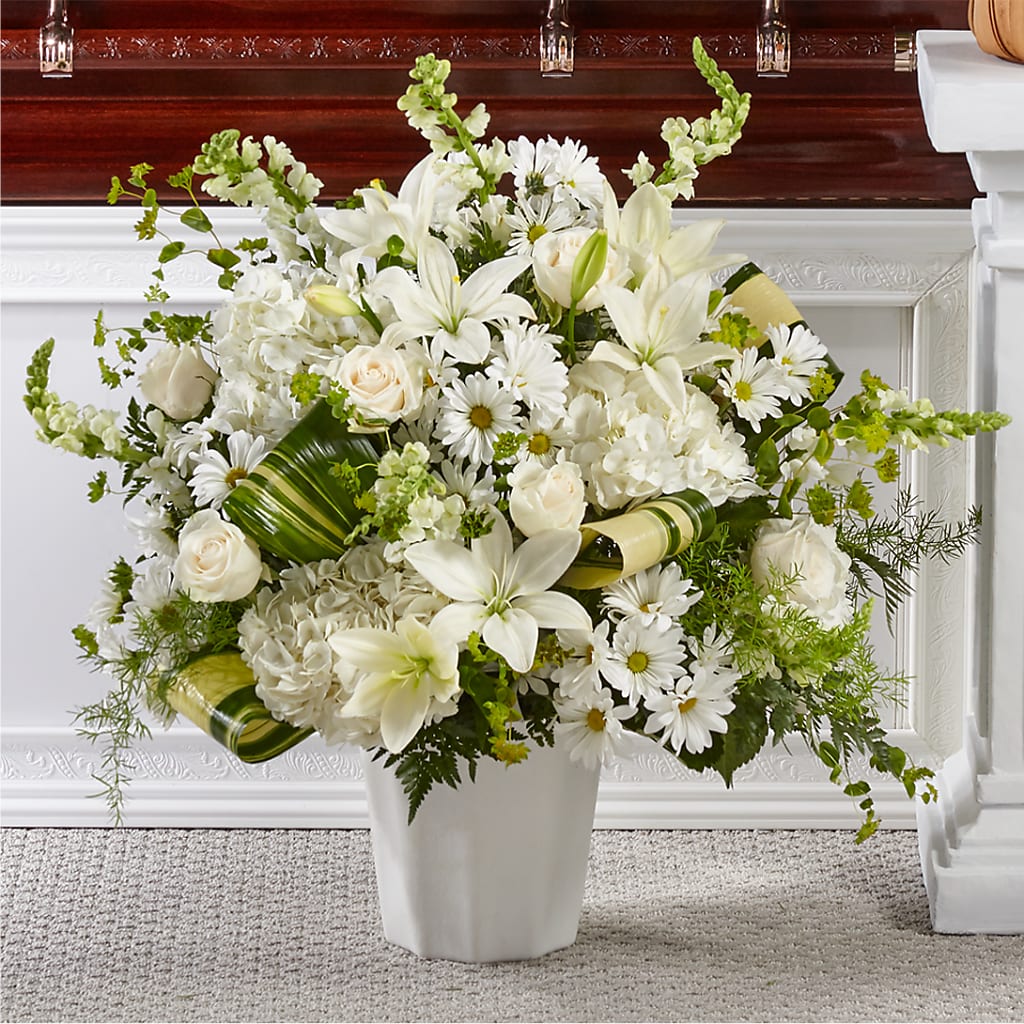Thoughts of Tranquility Floor Basket – New Rochelle Florist, New Rochelle NY