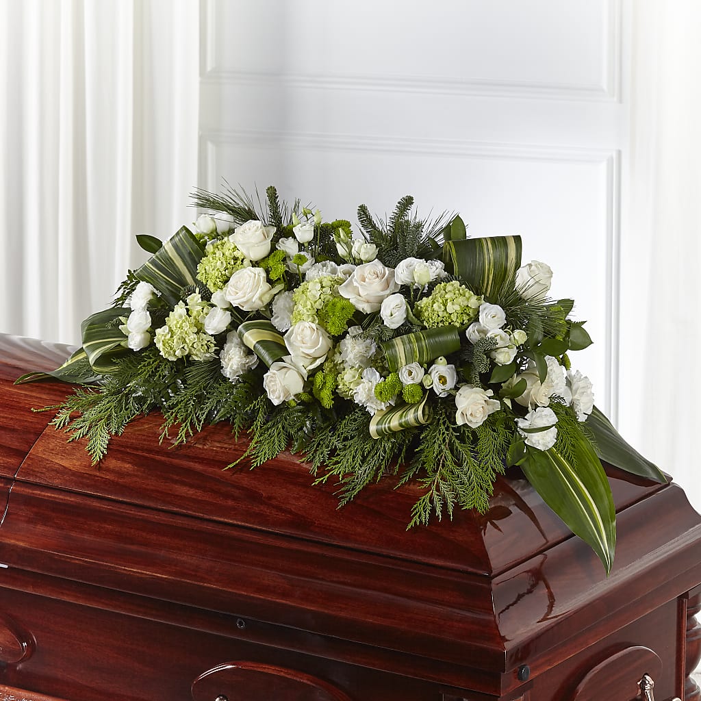 Hopeful Gesture Casket Spray – New Rochelle Florist, New Rochelle NY