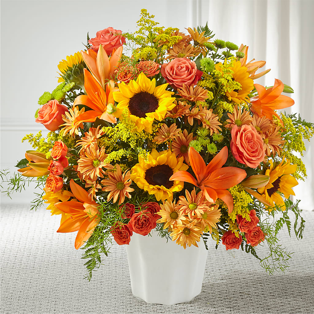 Harvest Thoughts Floor Basket – New Rochelle Florist, New Rochelle NY