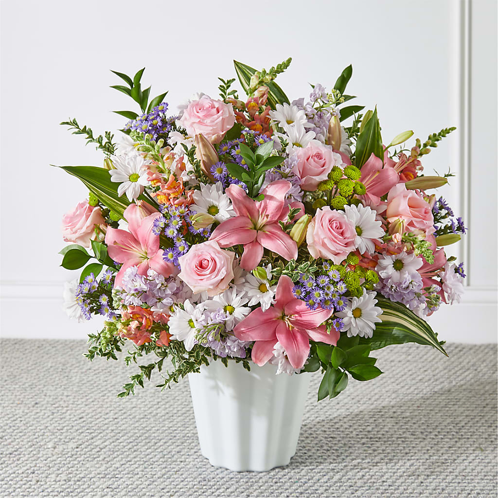 Abundant Compassion Floor Basket – New Rochelle Florist, New Rochelle NY