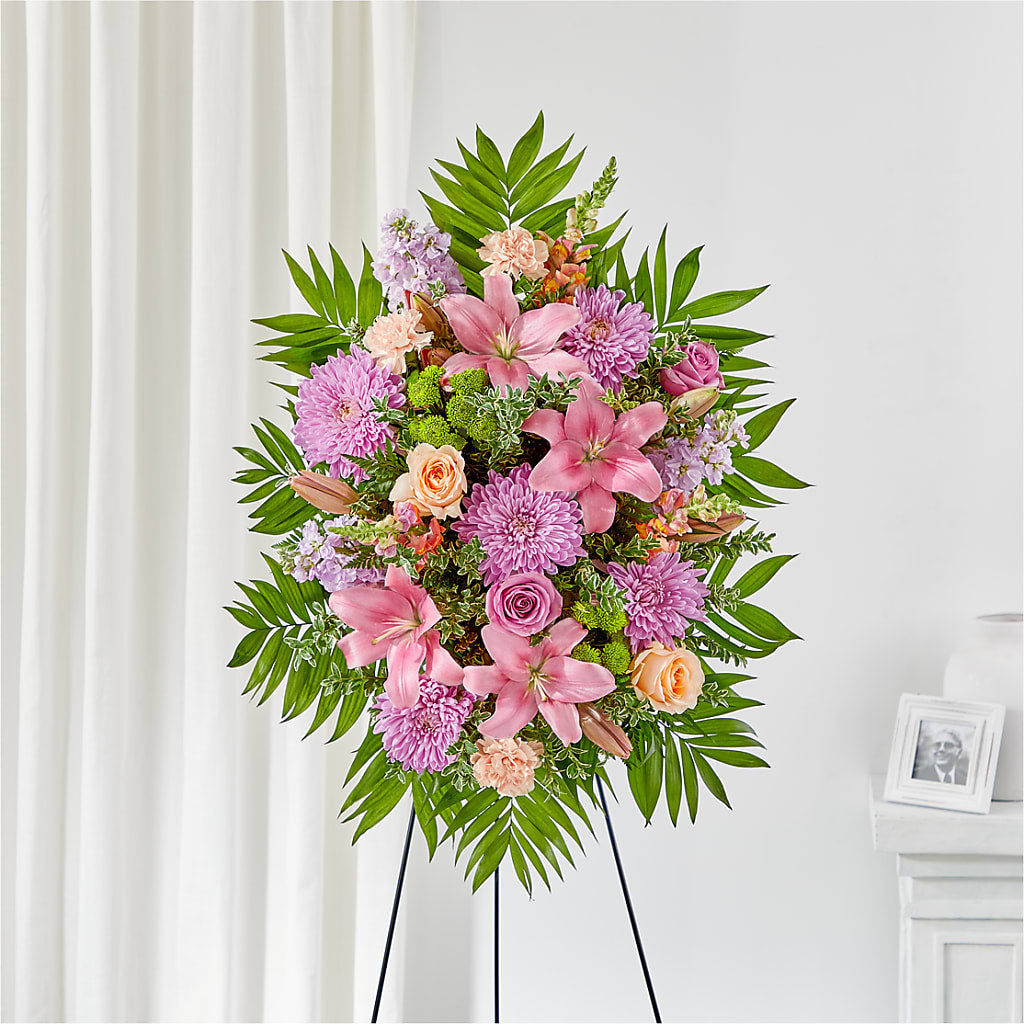 Love & Light Standing Spray – New Rochelle Florist, New Rochelle NY