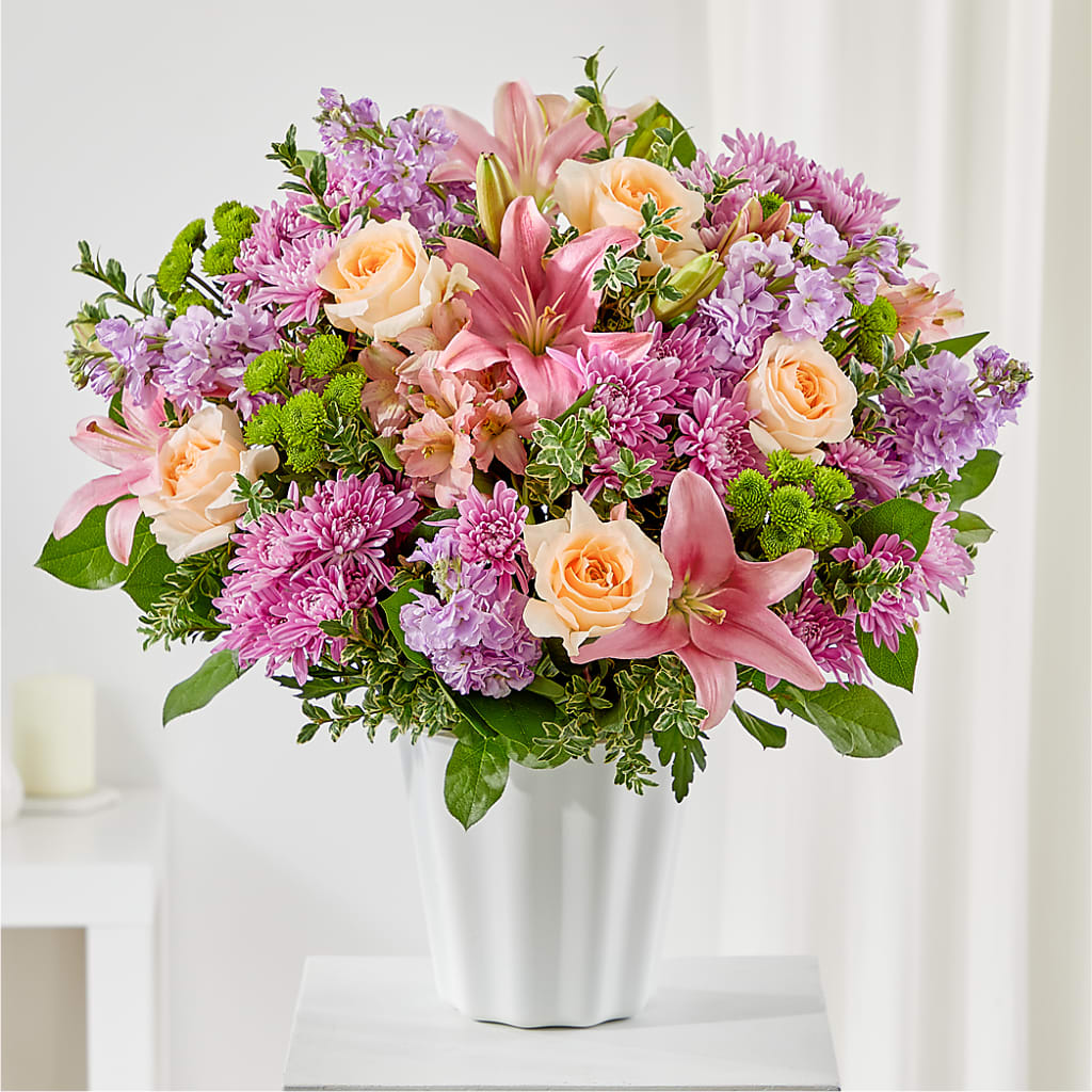 Supportive Embrace Tabletop Basket – New Rochelle Florist, New Rochelle NY