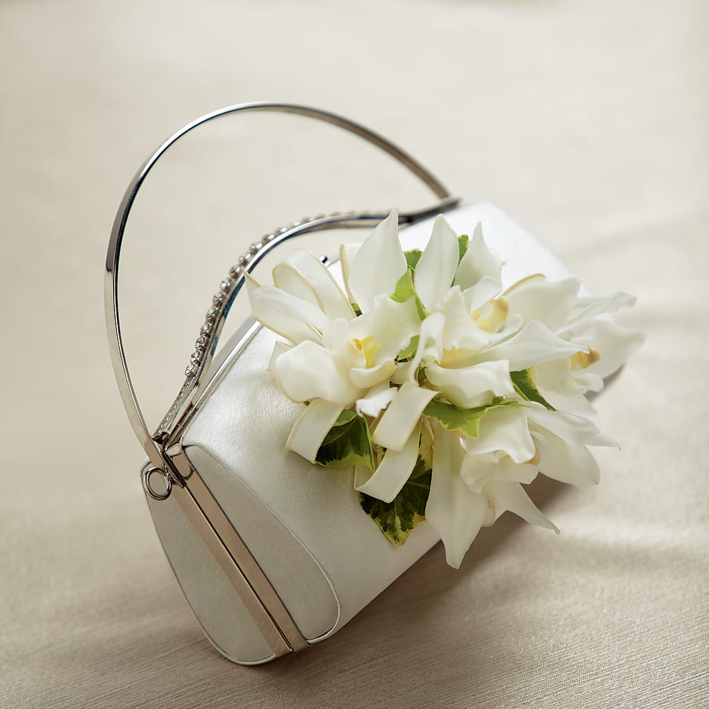 White Purse Decor – New Rochelle Florist, New Rochelle NY