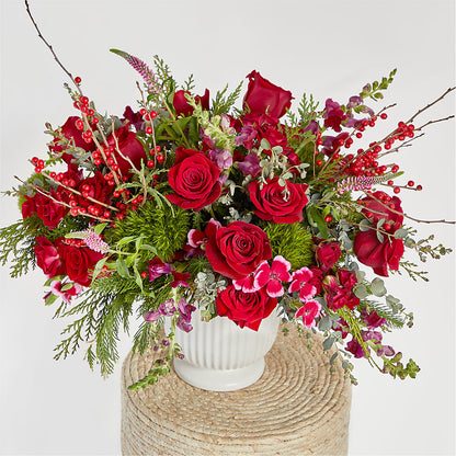 Big Red Bow Bouquet –  New Rochelle Florist, New Rochelle NY