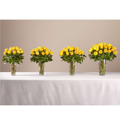 Long Stem Yellow Rose Bouquet –  New Rochelle Florist, New Rochelle NY