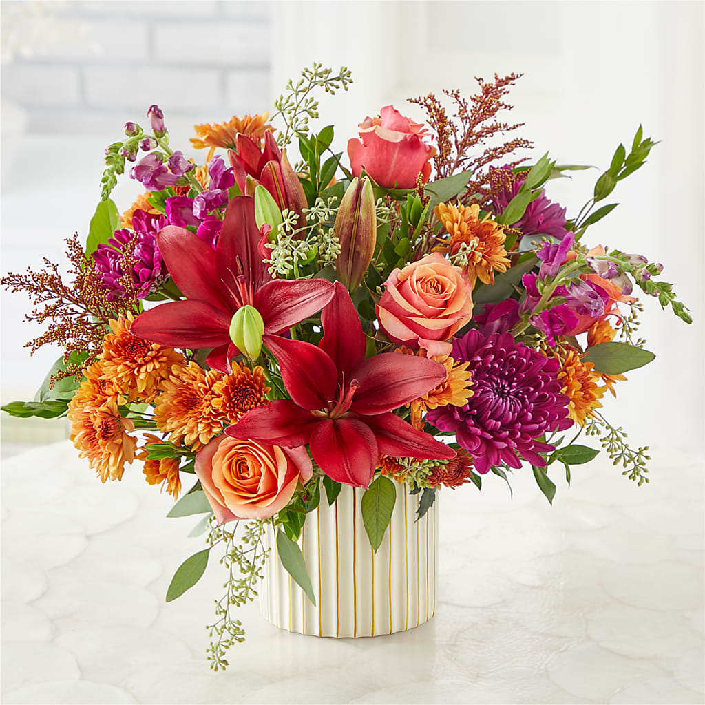 Burgundy Landscape Bouquet –  New Rochelle Florist, New Rochelle NY