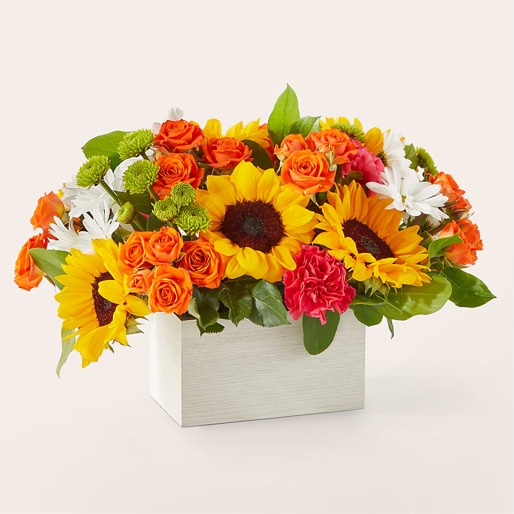 Sun-drenched Blooms Box Bouquet –  New Rochelle Florist, New Rochelle NY