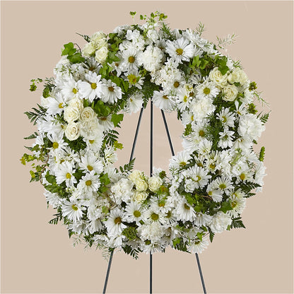 Faithful Wishes Wreath –  New Rochelle Florist, New Rochelle NY