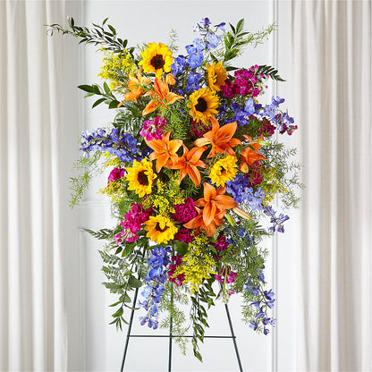 Sunlit Memories Standing Spray (Standard) –  New Rochelle Florist, New Rochelle NY