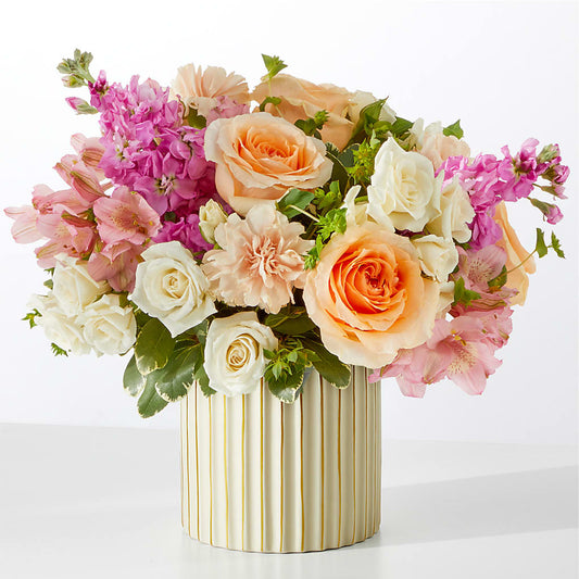 Paradise Bouquet with Ivory Vase –  New Rochelle Florist, New Rochelle NY