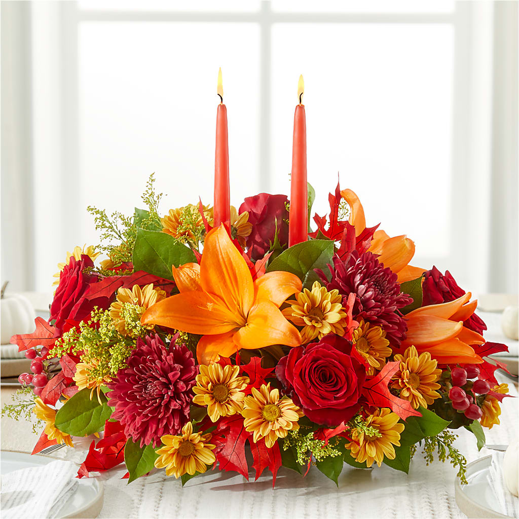 Autumn's Embrace Centerpiece –  New Rochelle Florist, New Rochelle NY