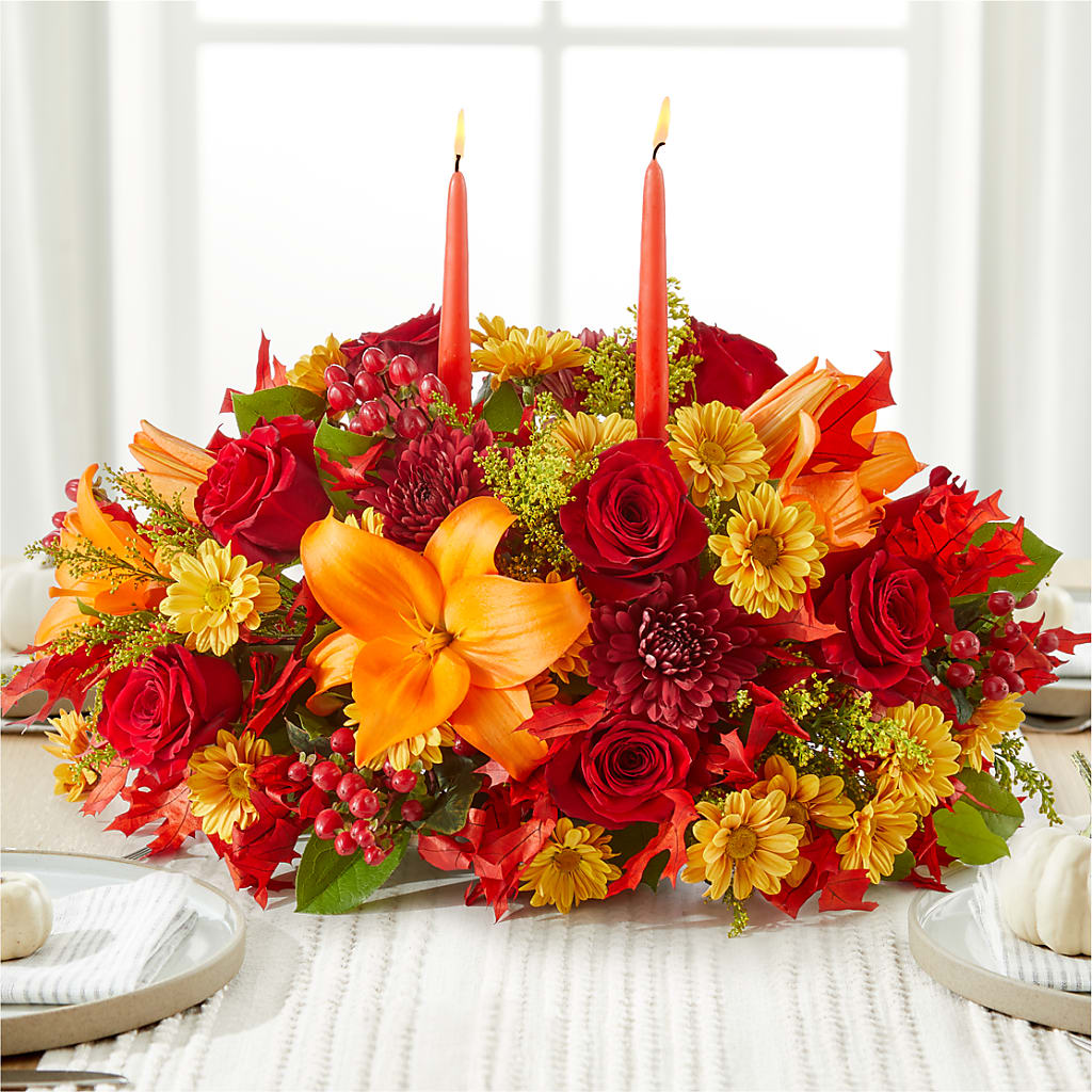 Autumn's Embrace Centerpiece –  New Rochelle Florist, New Rochelle NY