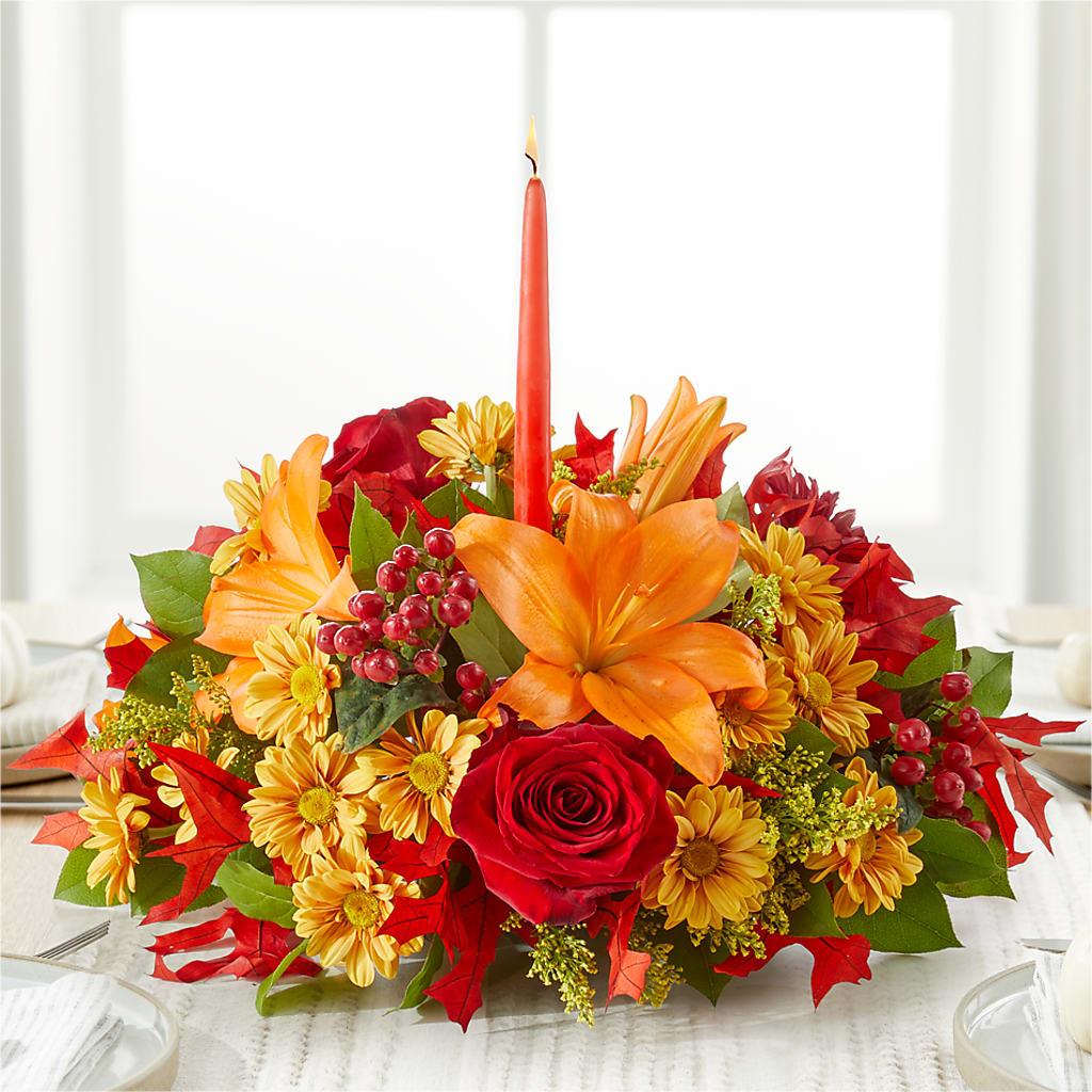 Autumn's Embrace Centerpiece –  New Rochelle Florist, New Rochelle NY